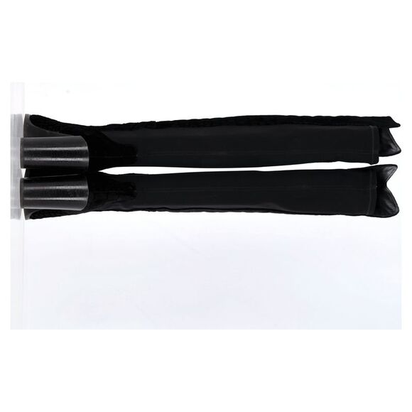 Stuart Weitzman Crocodile-Embossed Knee-High Heeled Boots in Black Velvet - Picture 2 of 12